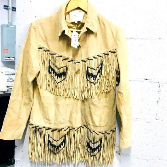 💕HOST PICK💕 x 2 Maje Fringed Jacket NWT - Picture 3 of 11